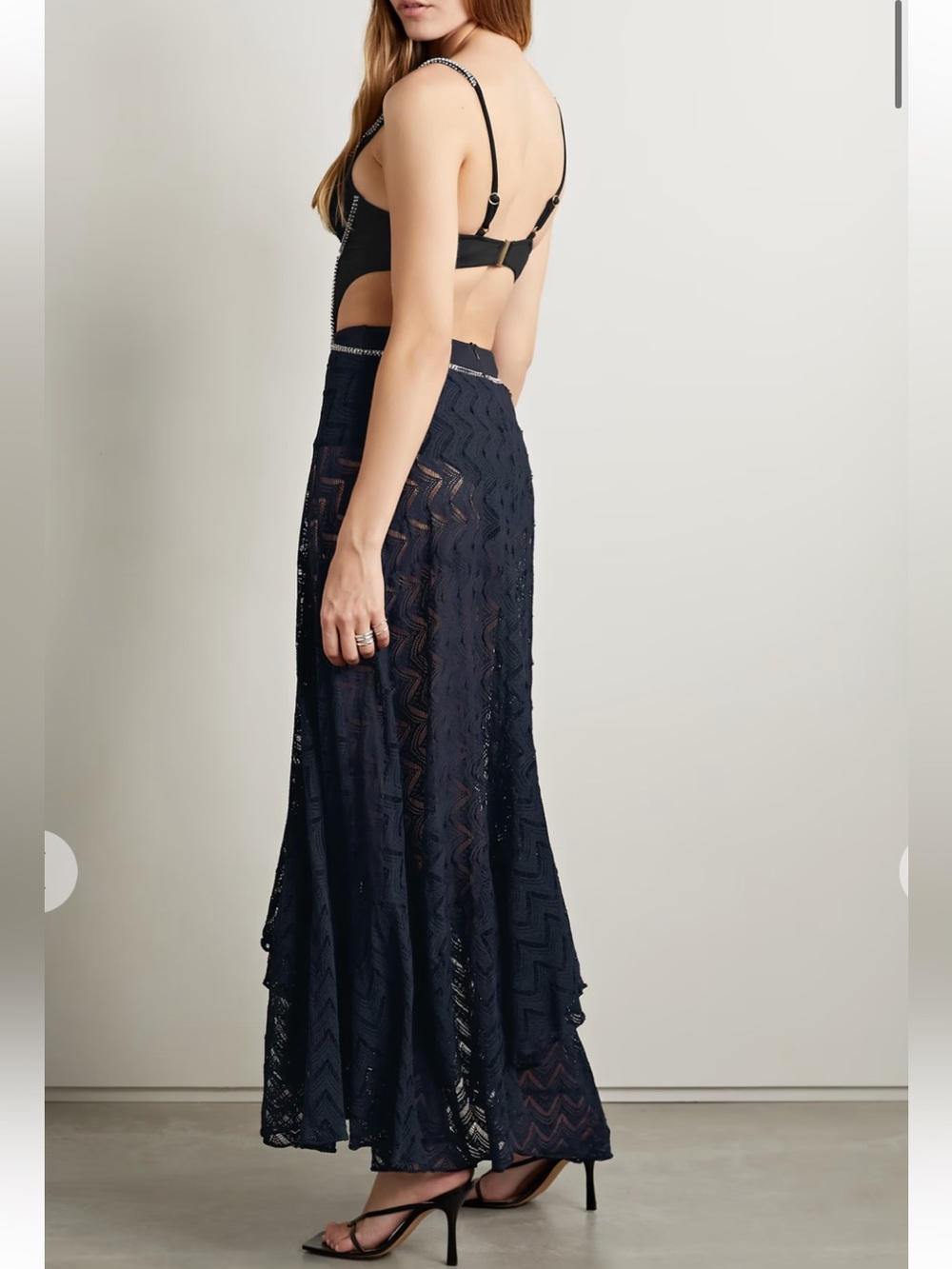 PatBO × Alessandra Ambrosio Hand
Beaded Bustier Maxi Dress in Black NWT - Picture 6 of 8